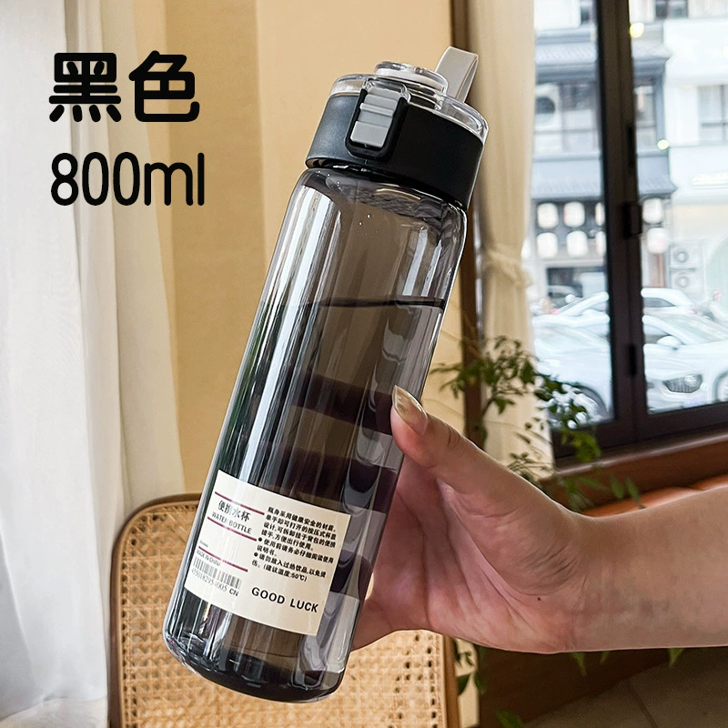 携帯用プラスチックボトル（MUJI）— フリップトップ蓋、容量350 / 550 / 800ml