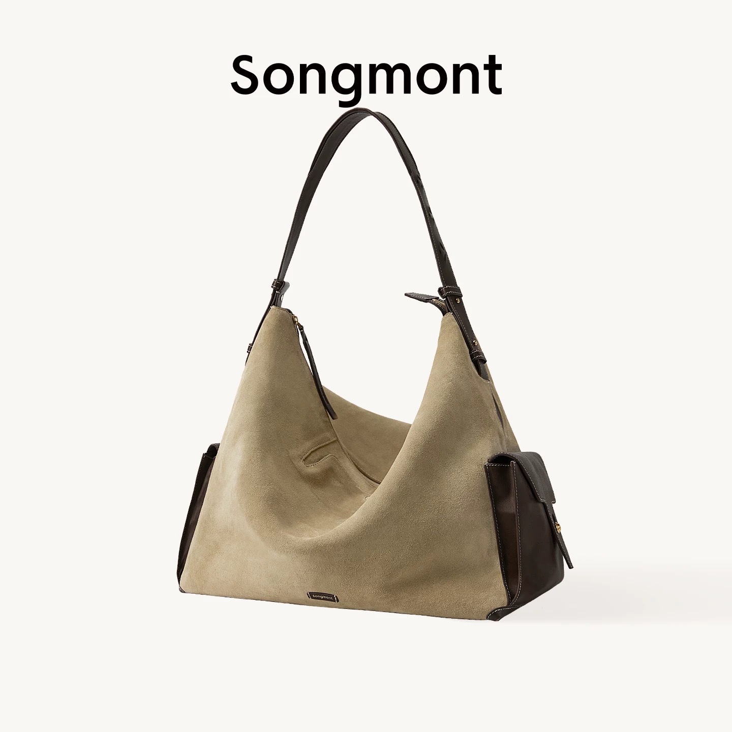 Xunji Travel Hobo Bag Suede Genuine Leather Large Capacity Crossbody Laptop Bag 2026 Unisex