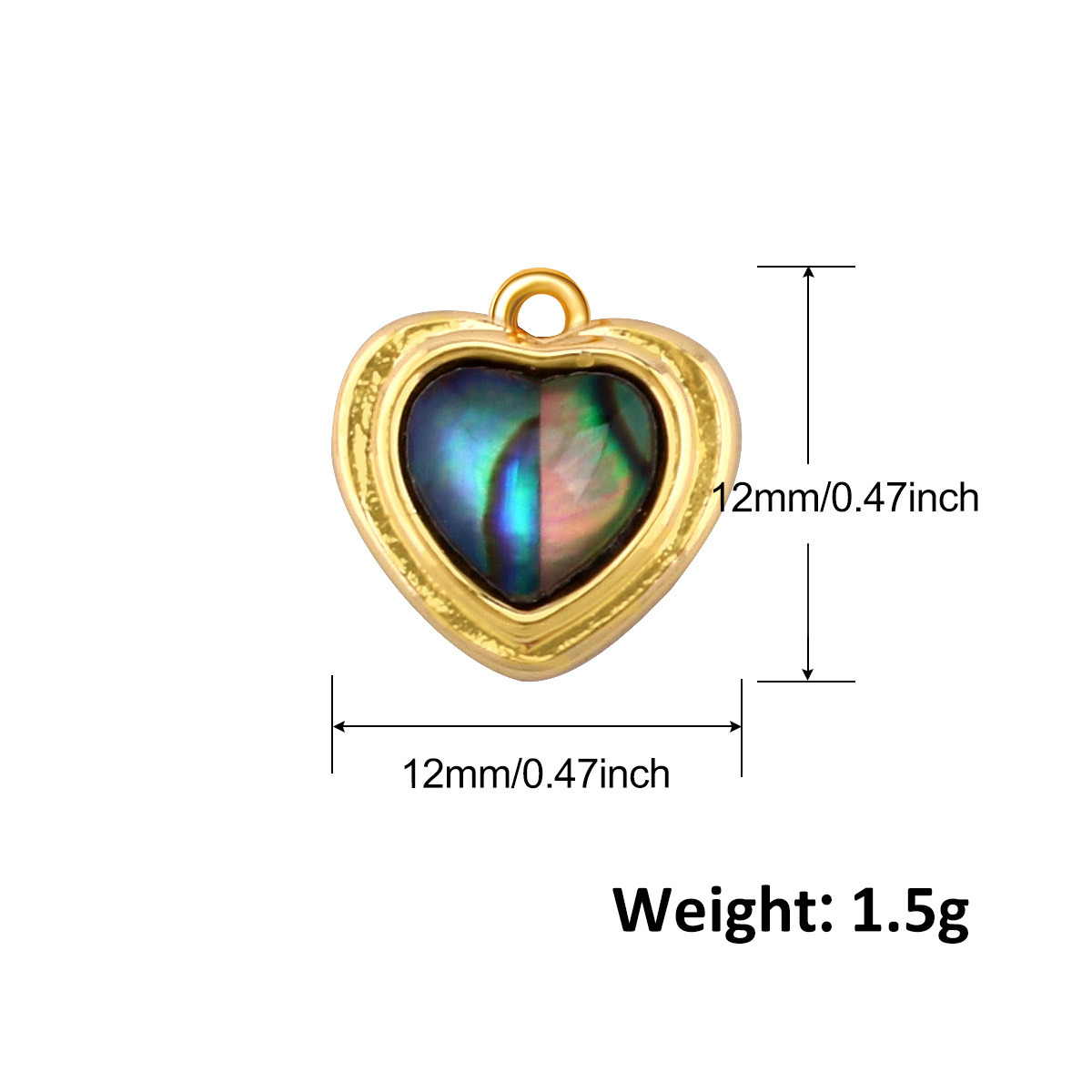 2g Weight Pendant Jewelry Making Type 12*12mm Jewelry Making Size Shell, Zircon Inlay Material DIY Jewelry Accessories Classification 1 Piece Quantity Copper Material Heart Shape Pattern All Seasons Season Plating Design Elegant, Vintage Style Style 1 Piece 12*12mm Copper Shell Zircon Heart Shape Pendant 25
