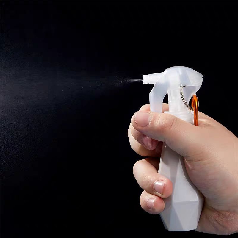 菱形60ml钻石瓶酒精花卉护肤品分装小老鼠喷雾瓶登山扣便携分装瓶