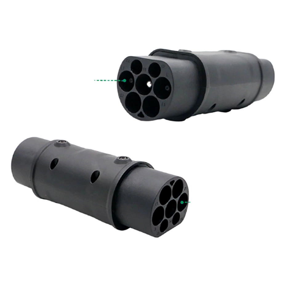 Адаптер-конвертер для зарядки электромобилей Kerweini: с европейского стандарта на китайский, для зарядных станций и зарядных пистолетов