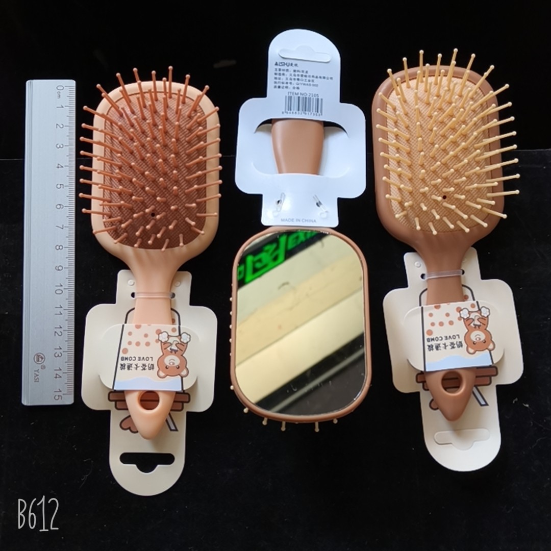 Peine de silicona coreano de moda con diseño de dibujos animados, nuevo estilo, con ventosas y estuche de plástico engrosado.