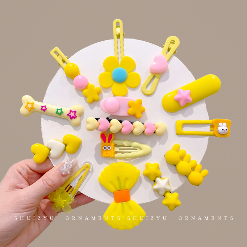 Clip de cabello de dopamina para niñas broche de cabello de la frente broche de cabello rotura BB clips lateral clips de cabello de bebé clips de frangeo toque