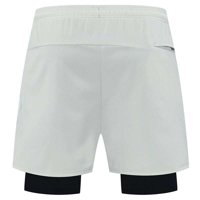 Falsación de dos pantalones de baloncesto de verano para hombres entrenamiento de ciclismo para correr rápido secado pantalones deportivos de acondicionamiento físico doble cinturón forrado