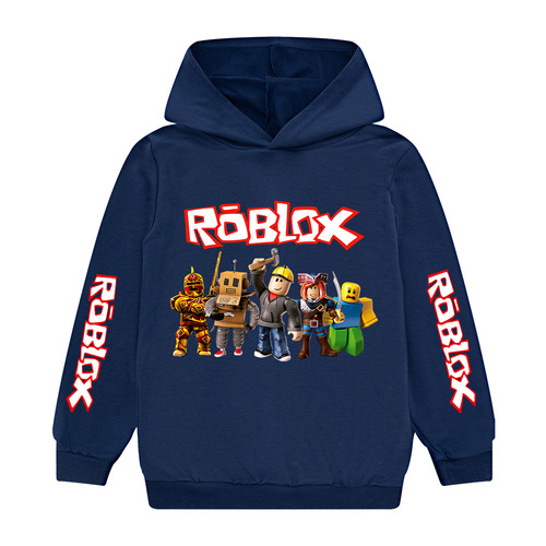 Foreign trade cross-border supply Roblox hot-selling cartoon printed patterns for children boys and girls hoodies sweatshirts children's clothing