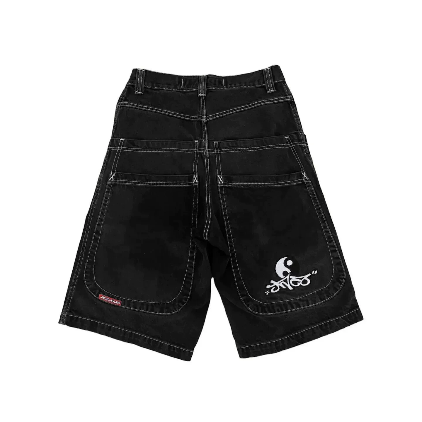 Джинсовые шорты, хип‑хоп готика, свободный крой, размеры S–XXL