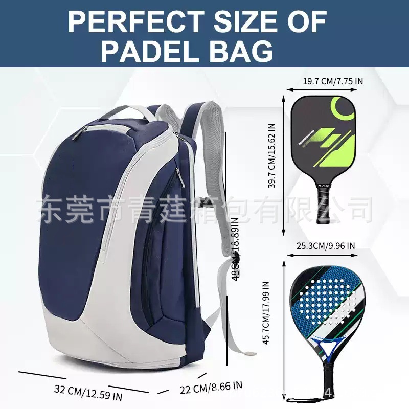 Professional factory custom tennis bag, multifunctional large-capacity storage bag, water-resistant fitness and sports backpack
