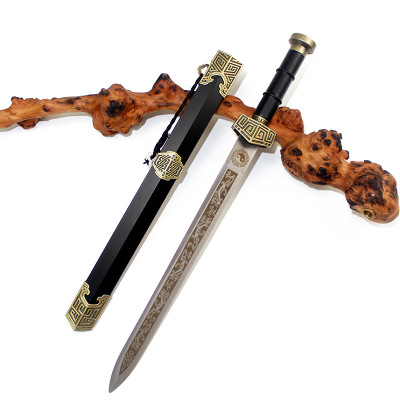 Stainless steel Metal 2714 Qin Jian Town house Sword Kirsite decorate Weapon China Ancient The Sword