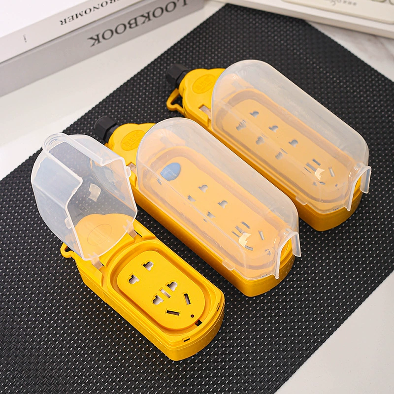 Cross-border splash-proof high-power drain plug widened and high-rise waterproof cover plug outdoor charging socket