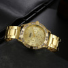 Diamond quartz watch stainless steel, wholesale