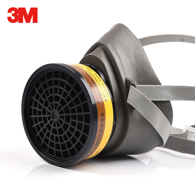 3M3200防毒面罩防毒罩喷漆专用口罩防尘化工气体防农药防护面具