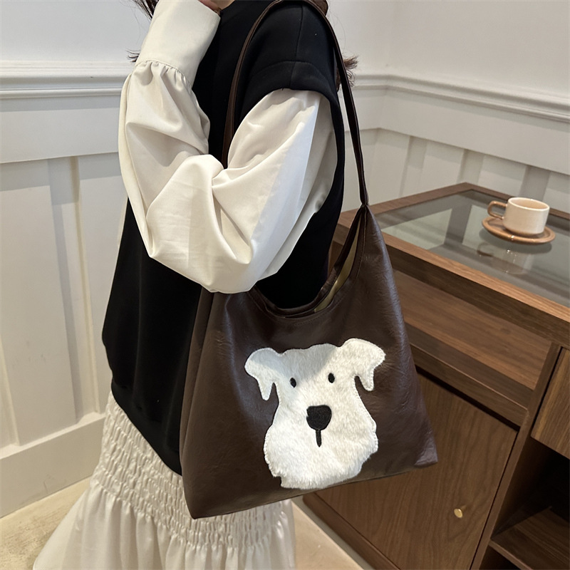 Otoño y invierno retro gran capacidad bolso de hombro de mujer 2024 nuevo estilo casual de moda simple bolso de hombro