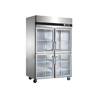 Cross-Border Four-Door Freezer Commercial Catering Hotel Kitchen Refrigerator Dual-Temperature Refrigeration and Freezing Vertical Frost-Free Large Capacity