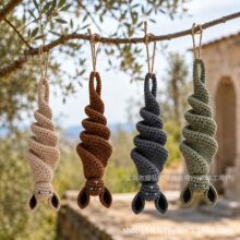 跨境Crochet Bat Wind Spinner DIY Kit 万圣节钩织蝙蝠DIY套装