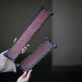 竹编席面杯托竹托盘奉茶盘茶道零配件竹工艺品托盘壶承竹根竹制品