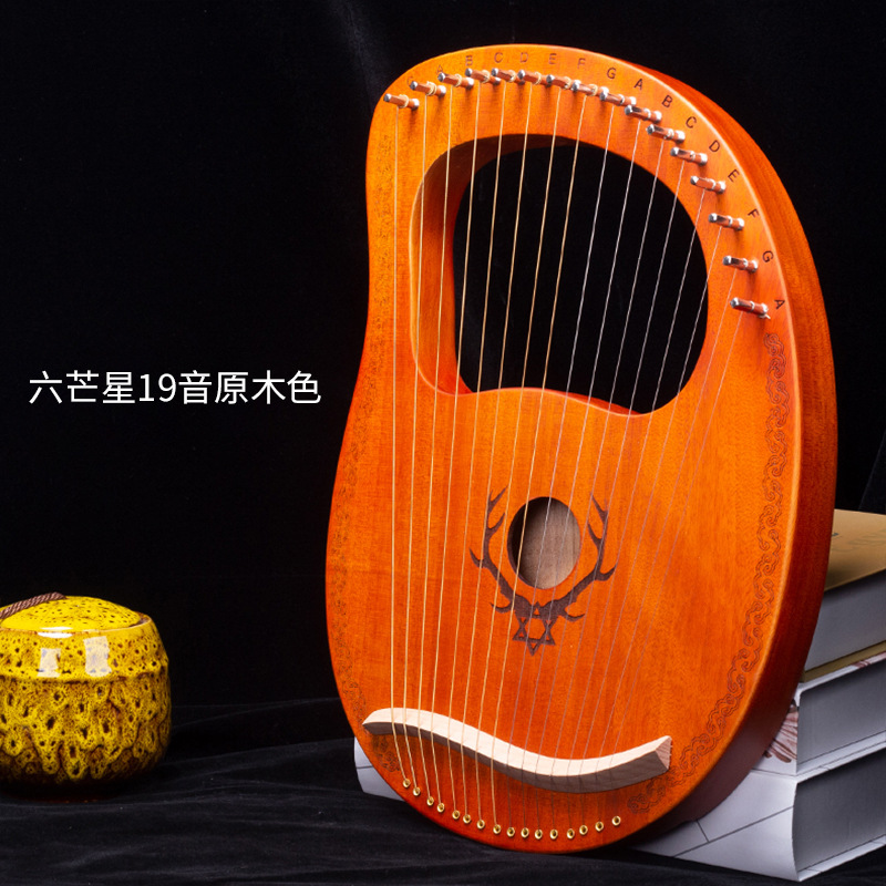 De una sola placa de 19 cuerdas lyre piano Lira en stock
