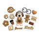 Pilot boss dog water cup stickers accessories creative DIY cute cartoon large puppy phone case 3D stickers
