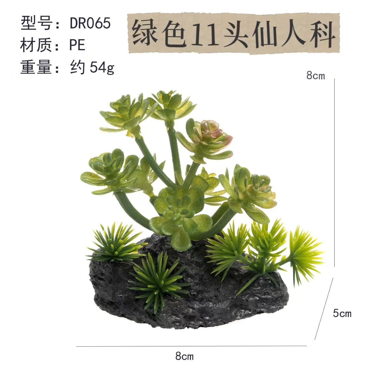 Simulación transfronteriza aire piña suculentas plantas trepadoras caja de mascotas paisajismo planta verde pecera fábrica de decoración paisajismo