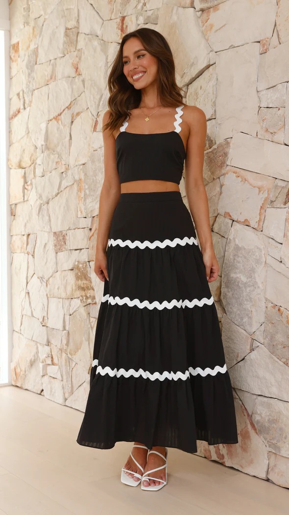 329g Weight Sleeveless Sleeve Length Spandex, Polyester Fabric Type Skirt Co-ord Set Sets Type 2 Pieces Set Quantity Daily Occasion U Neck Neckline Regular Fit Fit Type Solid Color Pattern Summer, Spring Season Women's Gender Preppy Style, Classic Style Style Daily Women's Preppy Style Classic Style Solid Color Spandex Polyester Skirt Co-ord Set Skirt Sets 9