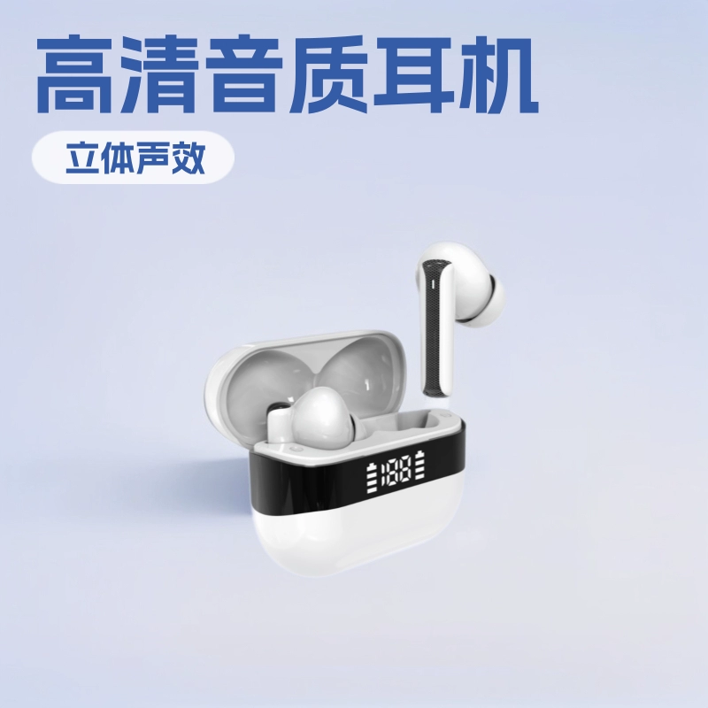 Pure Bass In-Ear Headphones with Microphone, Spatial Audio, True Wireless Earbuds, Alternative to AirPods Pro