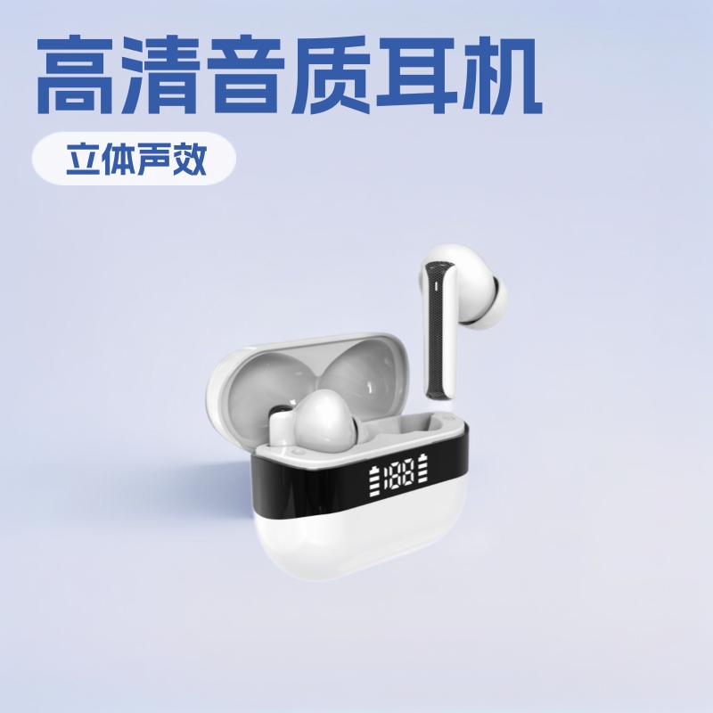 Pure Bass In-Ear Headphones with Microphone, Spatial Audio, True Wireless Earbuds, Alternative to AirPods Pro