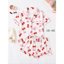I 66283 Loose cardigan women's pajamas set ���ɿ���Ůʿ˯��