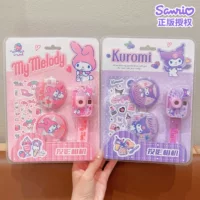 Детский набор мини-проектора с подсветкой Sanrio, камера с мультяшным дизайном, значок принцессы Куроми