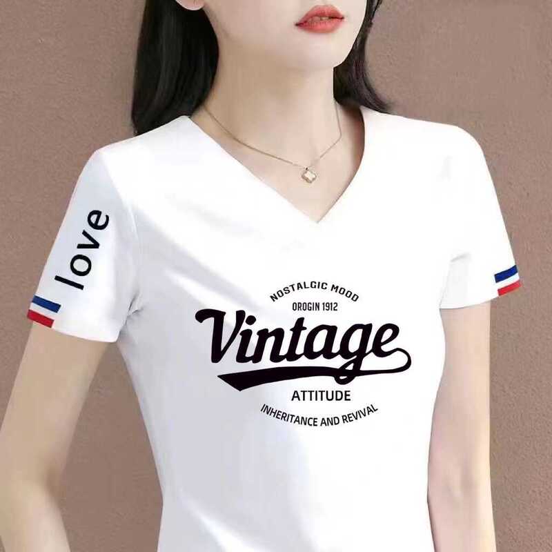 Clearance Foreign Trade Tail Single Big Brand Cut Label Short Sleeve Women's Loose Slimming All-match Printed Top Middle-aged and Elderly Fashion Clearance Foreign Trade Tail Single Big Brand Cut Label Short Sleeve Women's Loose Slimming All-match Printed Top Middle-aged and Elderly Fashion