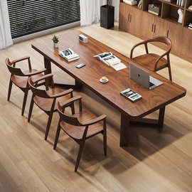 北欧实木书桌现代简约客厅家用卧室长方形学习桌书房书法桌写字台
