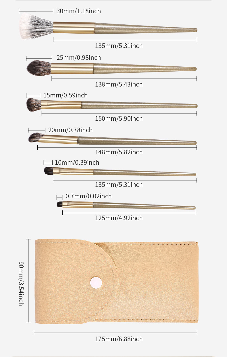 Mingxi Zhi 15-piece makeup set: Brush, eyeshadow brush, Highlight brush, beginner's complete set, Super soft, no-powder makeup brush, Cross-border undefined