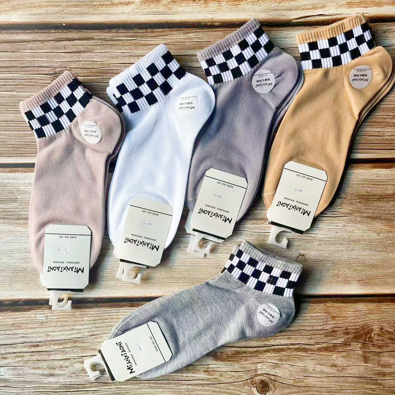 2023新潮款精梳棉短袜春夏季男女运动学院风吸汗船袜详情20