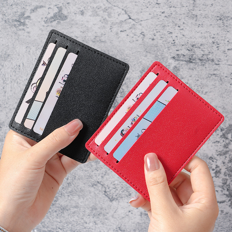 Small card holder women's small ultra-thin Mini Card Holder bus bank card holder men's one-piece portable anti-degaussing card holder Small card holder women's small ultra-thin Mini Card Holder bus bank card holder men's one-piece portable anti-degaussing card holder