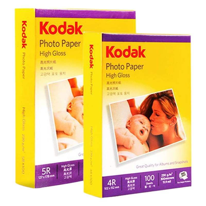 Заводская поставка Kodak A4 глянцевая фотобумага 230 г 270 г фото RC Водонепроницаемая фотобумага фотоальбома