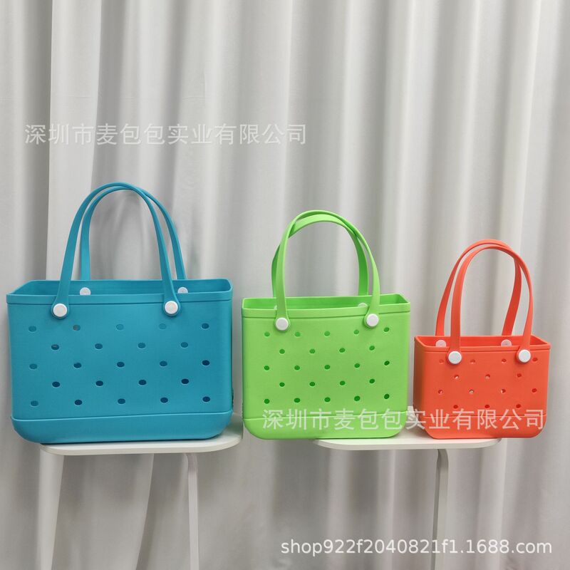 Cross-border explosions bogg beach bag series European and American bags shoulder bag large capacity waterproof wear-resistant storage handbag