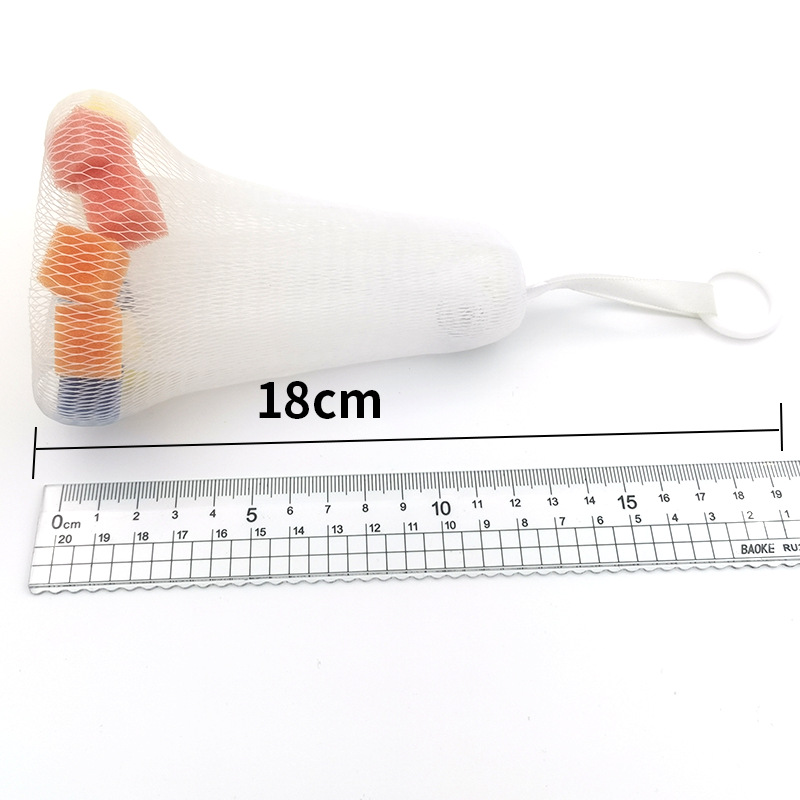Factory Direct Sale Japanese Sponge Foaming Net Face Wash Double Layer Soap Bag Cleansing Net Foaming Net Ring Foaming Net