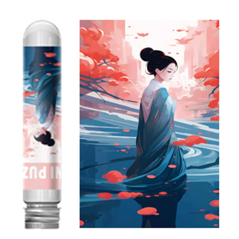 Mini tubo de ensayo rompecabezas adulto 150 unidades papel conveniente juguetes educativos para niños paisaje regalo cumpleaños creativo