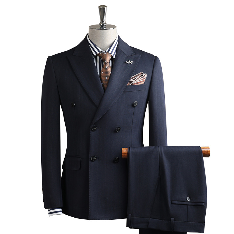 Sophisticated Men's Tailored Suits Comfortable Fit Blazer For Wedding Formal Business Interview Professional Wear_voghion.com