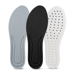 Ultra-soft unisex sports insoles, lightweight, multi-hole, breathable, full-coverage, high-elastic shock absorption, full-length insoles, long-lasting standing without fatigue.