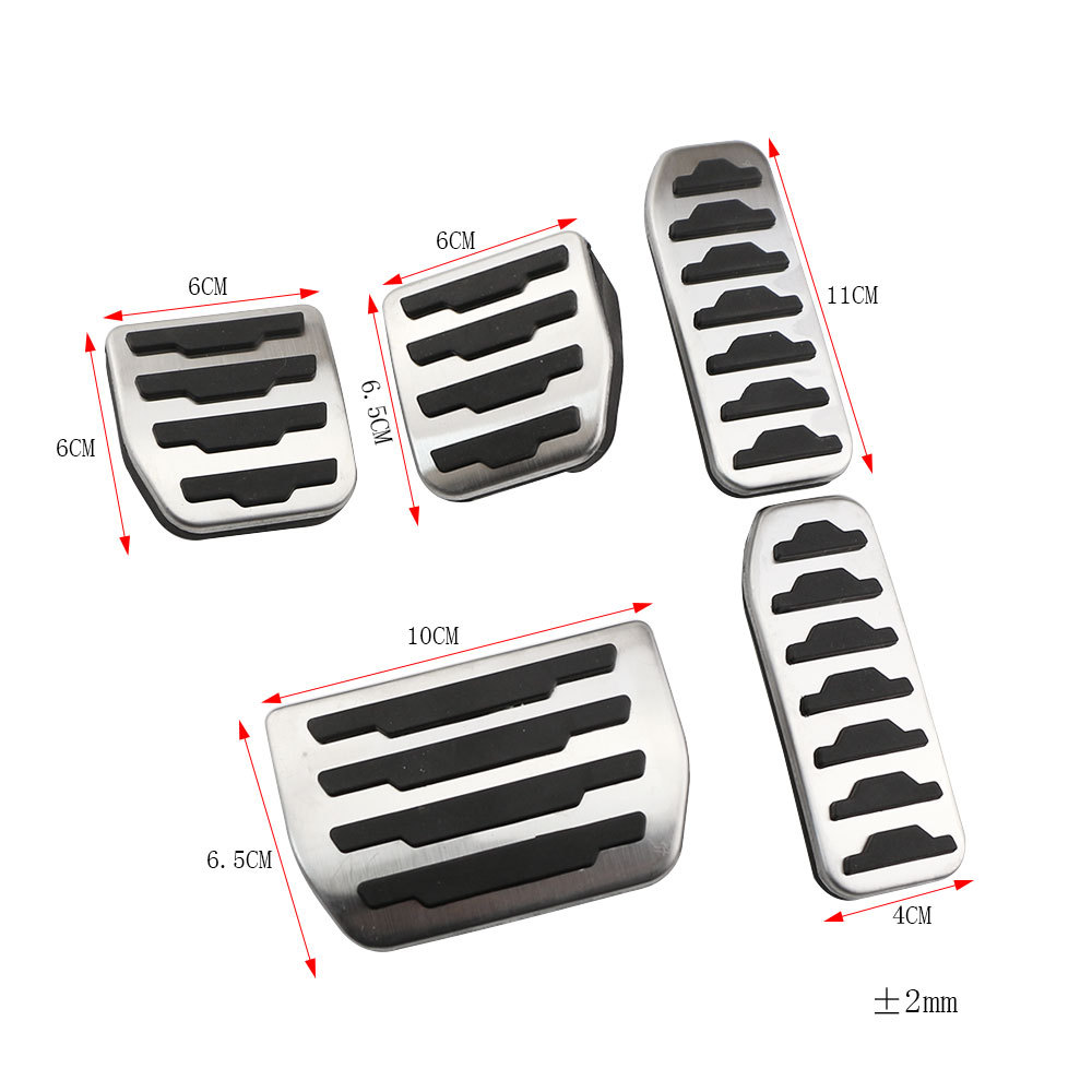 Suitable for Land Rover Evoque, Discovery, Freelander, Jaguar F-Pace Original Style Stainless Steel Accelerator Pedal 7+4