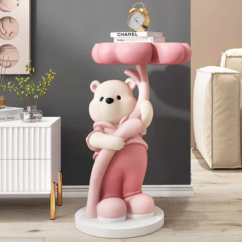 Clover Bear large floor-standing coffee table decoration home accessories living room TV cabinet next to the sofa moving housewarming gift