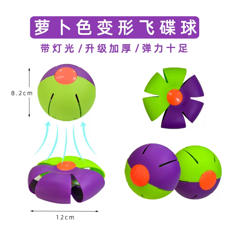宠物球迷你飞碟球变形踩踩球儿童脚踩户外运动球类玩具跨境外贸