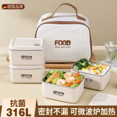 保温弁当箱サラリーマンは電子レンジで多層ステンレス弁当箱を加熱することができます。