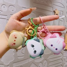 原创仿真烤吐司片趣味挂件面包机解压小礼品批发网红钥匙扣小饰品