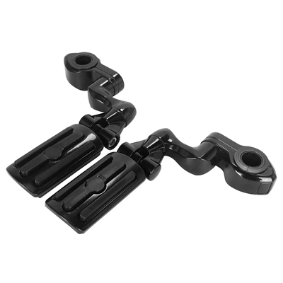 Rest Bracket, Motorcycle pedals - 4-pedals-black-new-pedal-rings-black