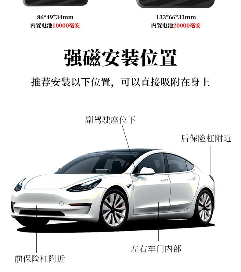 gps locator wireless installation-free strong magnetic car anti-theft device charging-free ultra-long standby rental magnetic jps