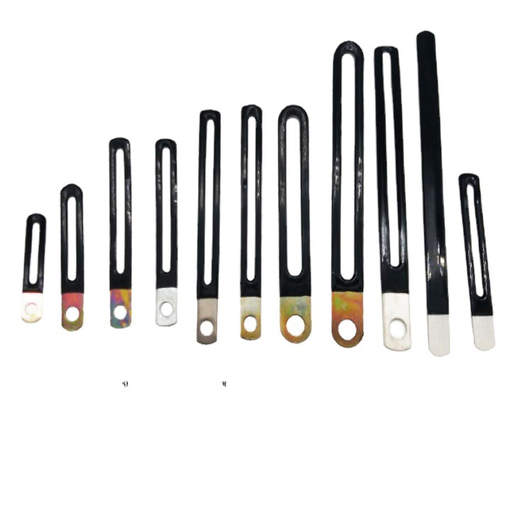 铁包塑一字随意折汽车电器线路固定夹作用折弯浸塑线夹片