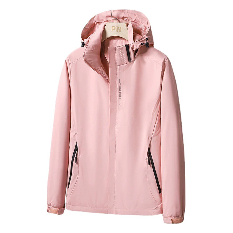 6266 открытый новый тонкий куртка сплошной цвет для мужчин и женщин ветрозащитный водонепроницаемый топ для поддержки печати LOGO