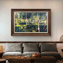 新品 伊萨克·列维坦合集风景静物现代简约装饰画客厅餐厅挂画