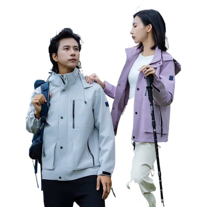 Ropa de asalto de una sola capa para mujeres deportivas a prueba de agua a prueba de viento delgada 24 nuevas herramientas de un solo impacto chaqueta de montaña para hombres