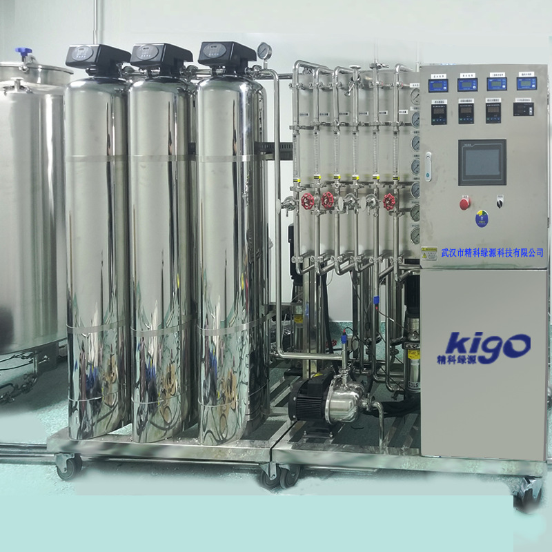 小型实验室超纯水机0.5吨双级反渗透+EDI纯化水设备检测用水系统